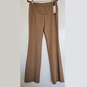 NWT! Akris Wool 100% Camel Hair Marilyn Bootcut Trousers Pants, Size 8, Beige